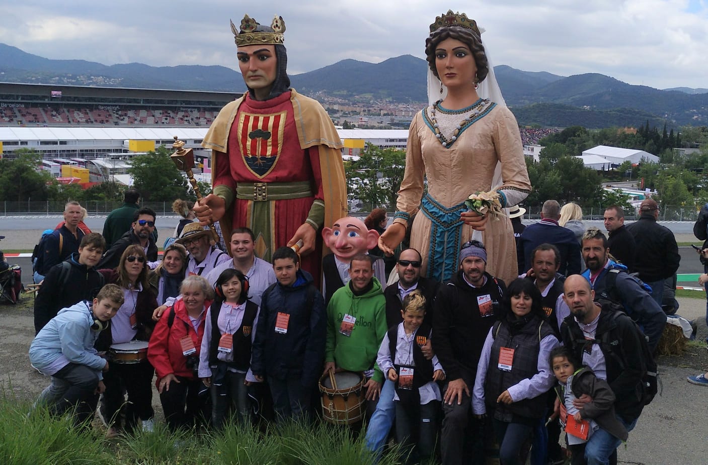 Els Gegants de Pineda, al Gran Premi de F1 del Circuit de Catalunya