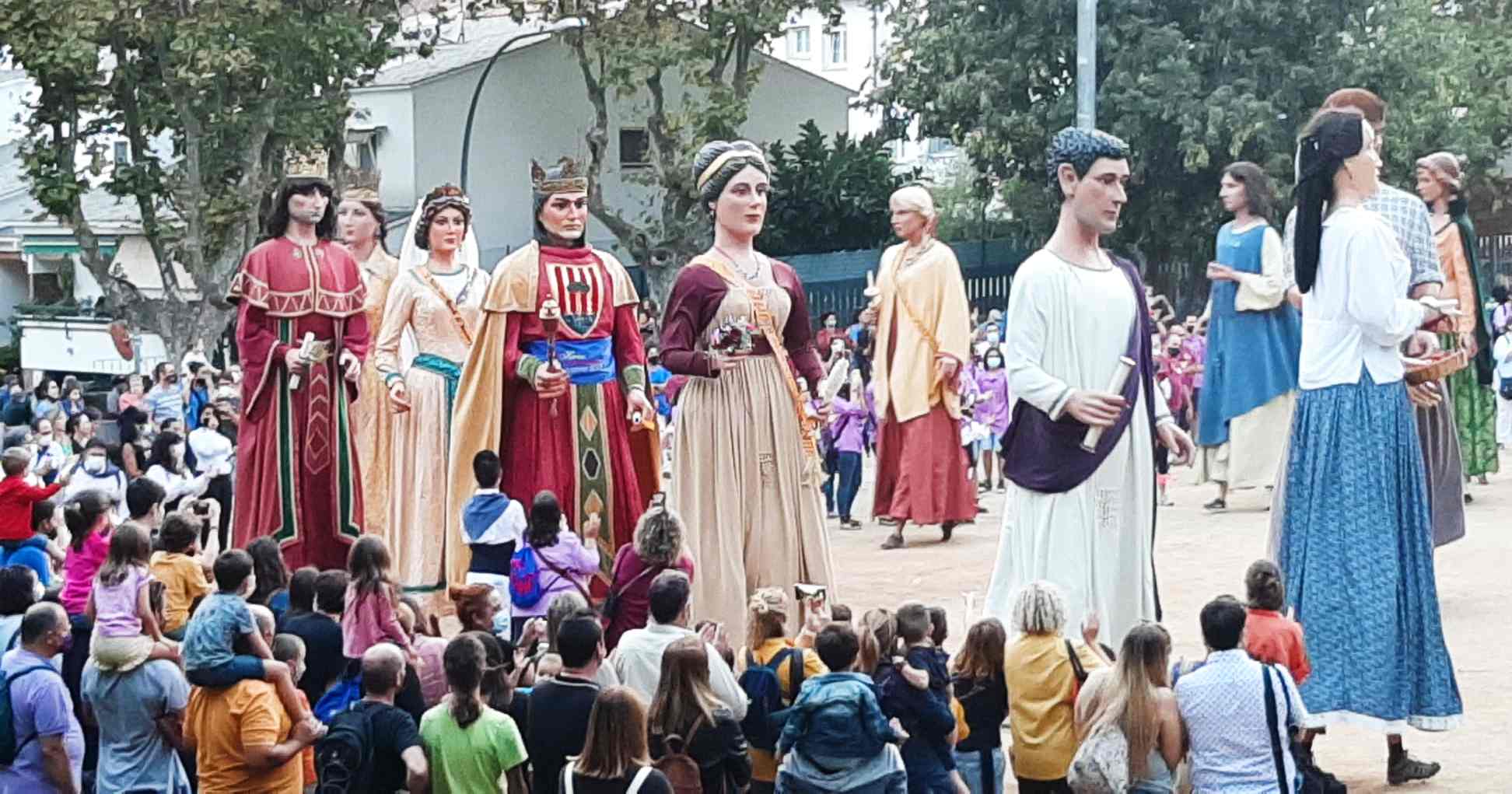 Els Gegants a la trobada comarcal de Vilassar de Dalt